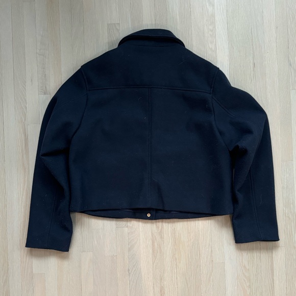 Navy blue button detailed jacket/ coat - Picture 2 of 4